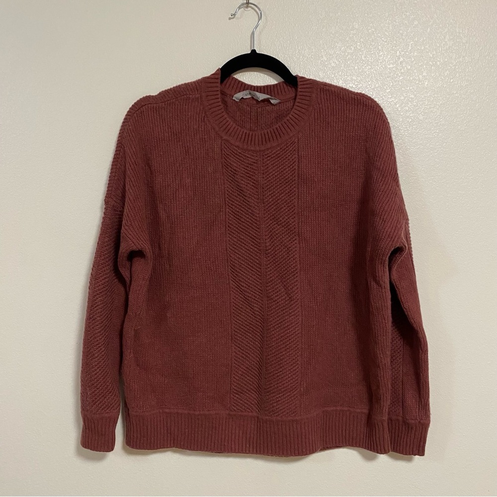 Athleta Sweater Women’s Size Small Rust Wool Cashmere Blend Sweater